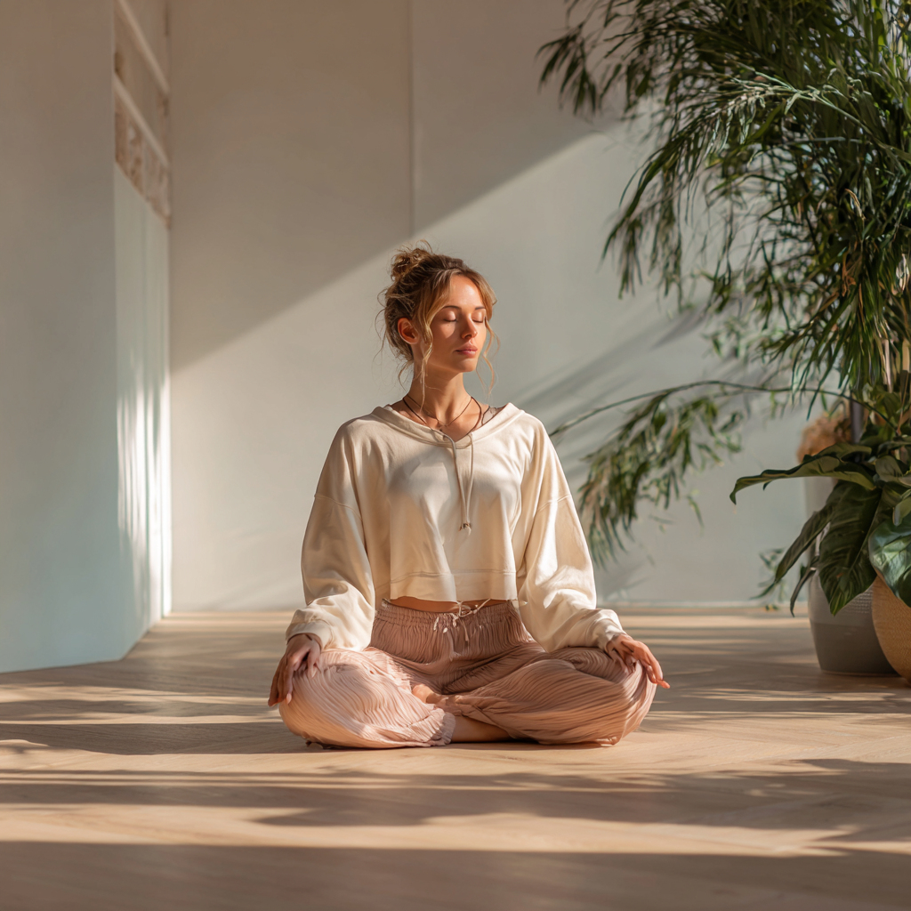 Practică de yoga în natură - meditație și echilibru